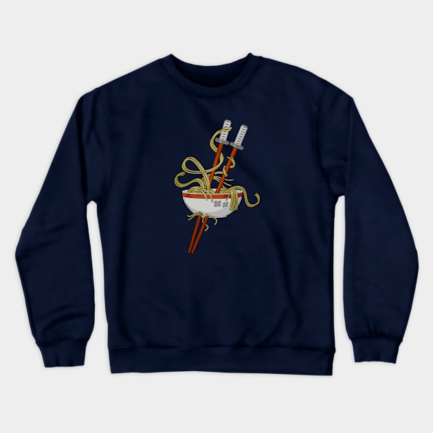 The Ramen Slayer Crewneck Sweatshirt by Rabassa